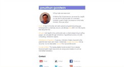 Desktop Screenshot of jondgoodwin.com